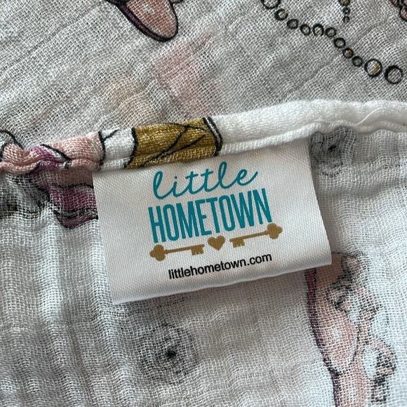 LITTLE HOMETOWN MUSLIN SWADDLE CHAMPAGNE DREAMS - Picture 4 of 4
